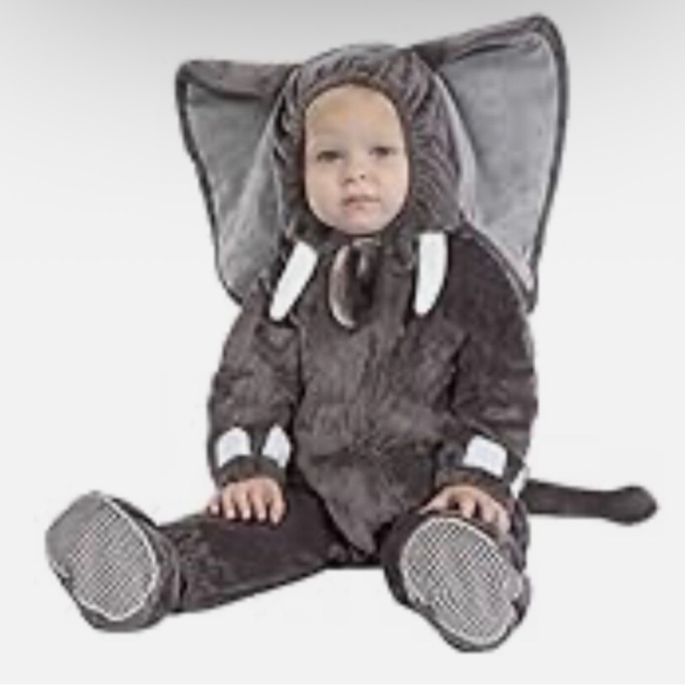 Baby Toddler Elephant Halloween Costume 18-24 Months Worn Once